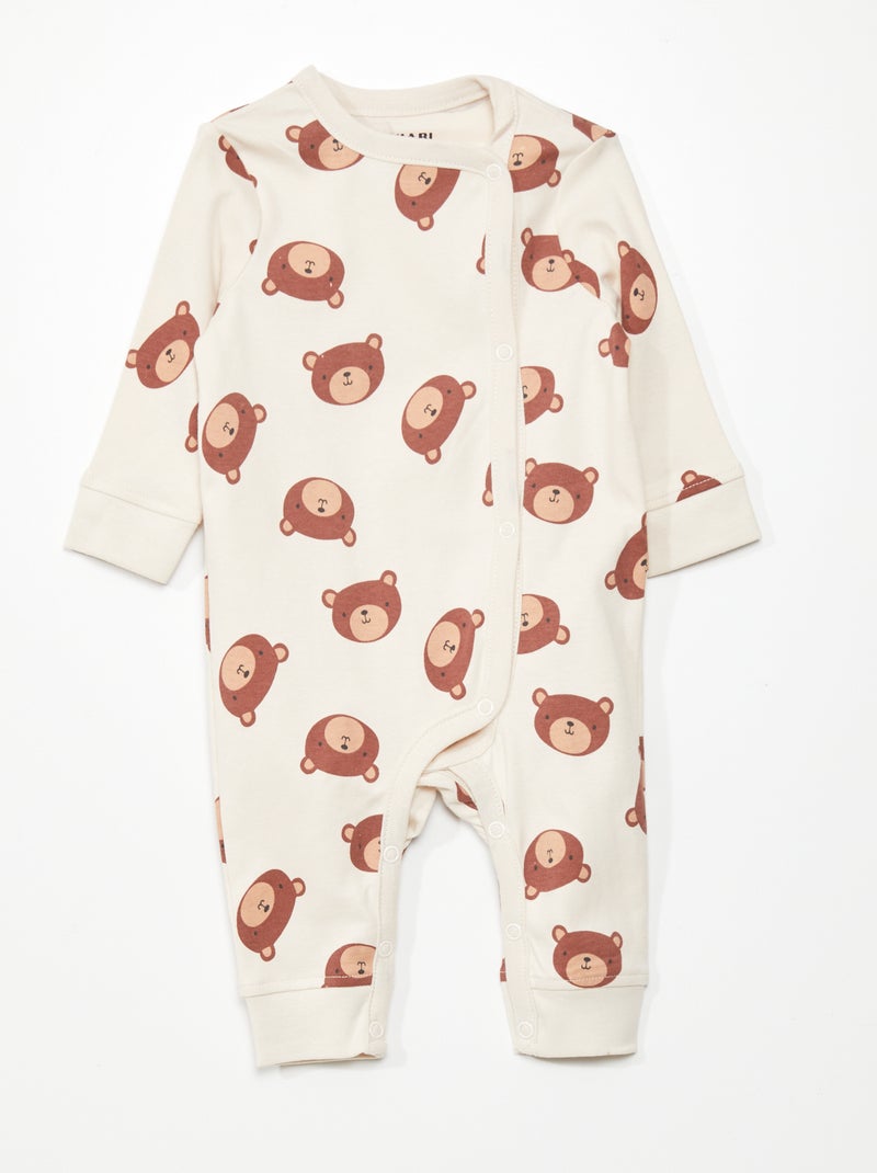 Pack de 2 pijamas - colección de fácil colocación BEIGE - Kiabi