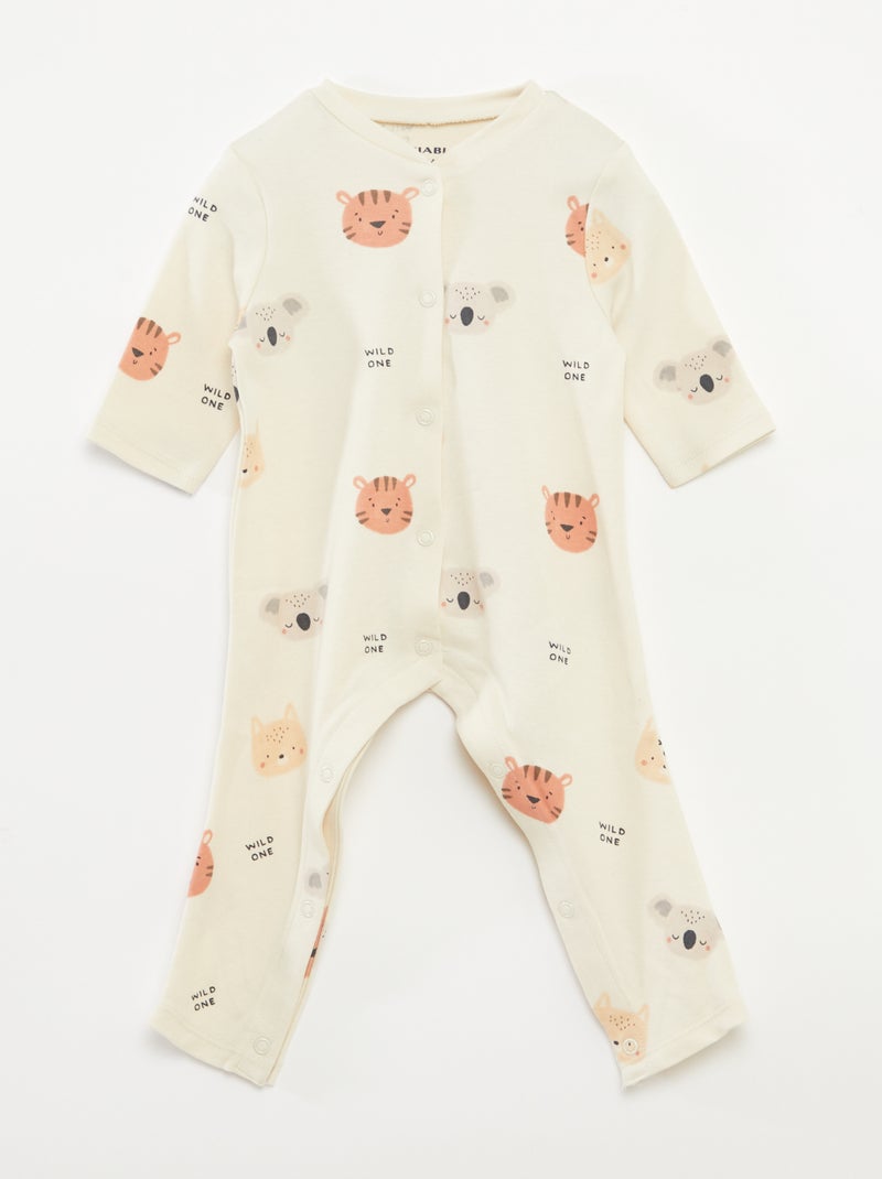 Pack de 2 pijamas con cierre - So Easy BEIGE - Kiabi