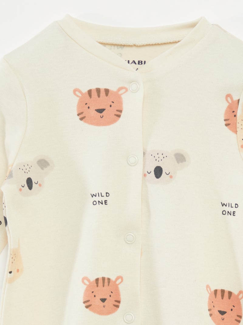 Pack de 2 pijamas con cierre - So Easy BEIGE - Kiabi