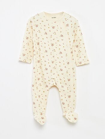 Pack de 2 pijamas con pies y cierre de automáticos