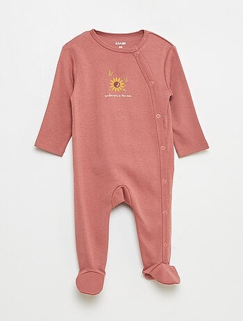 Pack de 2 pijamas con pies y cierre de automáticos