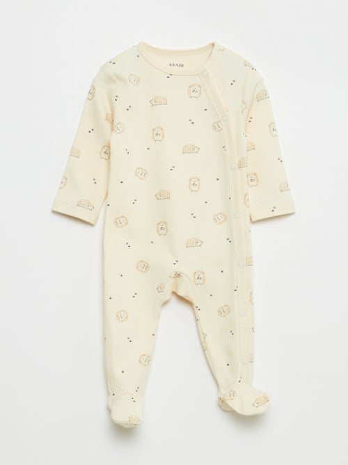 Pack de 2 pijamas con pies y cierre de automáticos - Kiabi