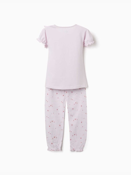 Pack de 2 pijamas cortos de algodón con estampados florales - Kiabi Pack de 2 pijamas cortos de algodón con estampados florales - Kiabi