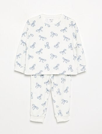 Pack de 2 pijamas de 2 piezas de forro polar estampado