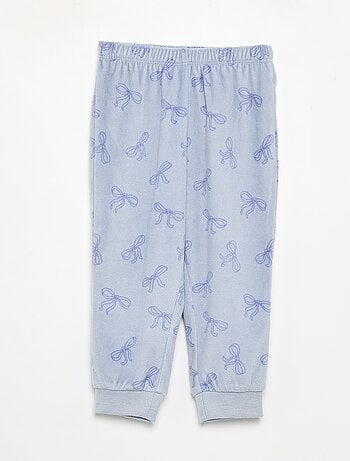 Pack de 2 pijamas de 2 piezas de forro polar estampado