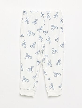 Pack de 2 pijamas de 2 piezas de forro polar estampado