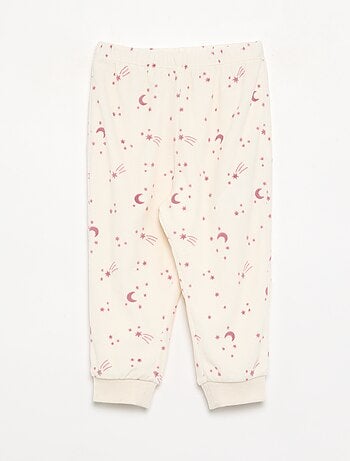 Pack de 2 pijamas de 2 piezas de forro polar estampado