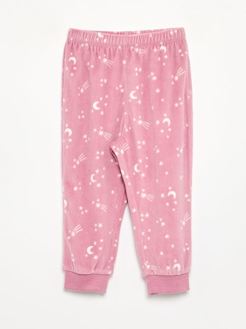Pack de 2 pijamas de 2 piezas de forro polar estampado - Kiabi Pack de 2 pijamas de 2 piezas de forro polar estampado - Kiabi