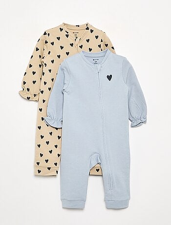 Pack de 2 pijamas de algodón