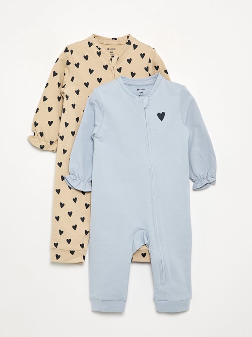 Pack de 2 pijamas de algodón - Kiabi