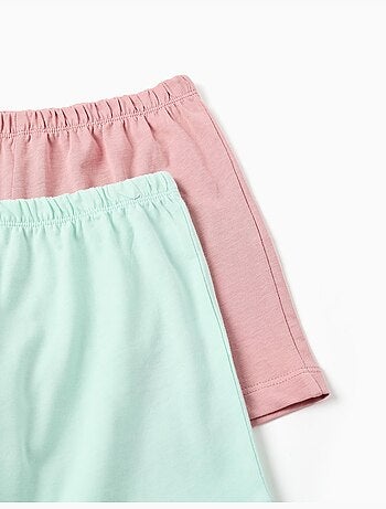 Pack de 2 pijamas de algodón con estampado de corazones