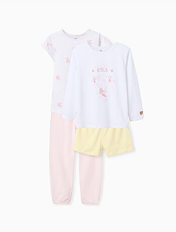 Pack de 2 pijamas de algodón estampados