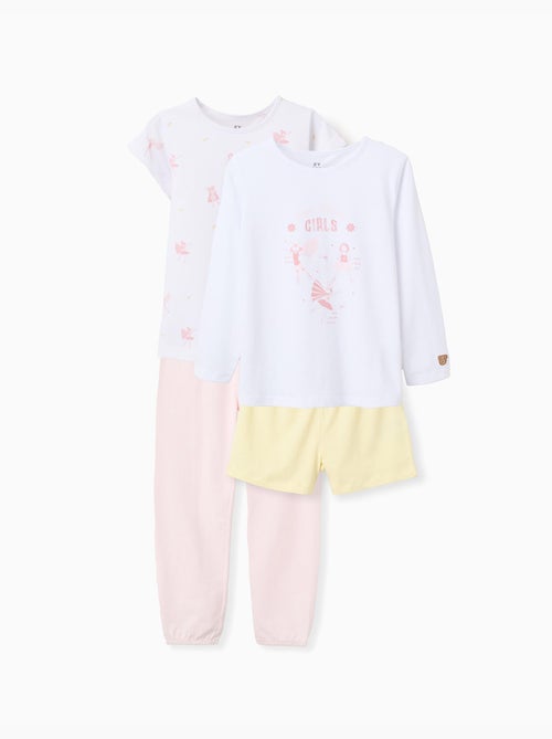 Pack de 2 pijamas de algodón estampados - Kiabi