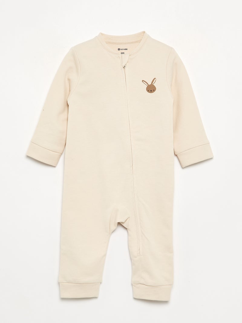 Pack de 2 pijamas de algodón Marron - Kiabi