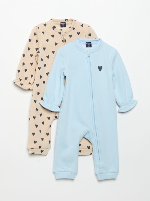 Pack de 2 pijamas de forro polar - Kiabi