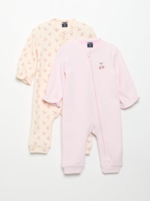 Pack de 2 pijamas de forro polar - Kiabi Pack de 2 pijamas de forro polar - Kiabi