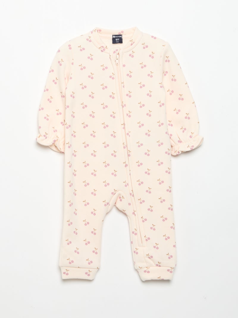 Pack de 2 pijamas de forro polar Rosa - Kiabi