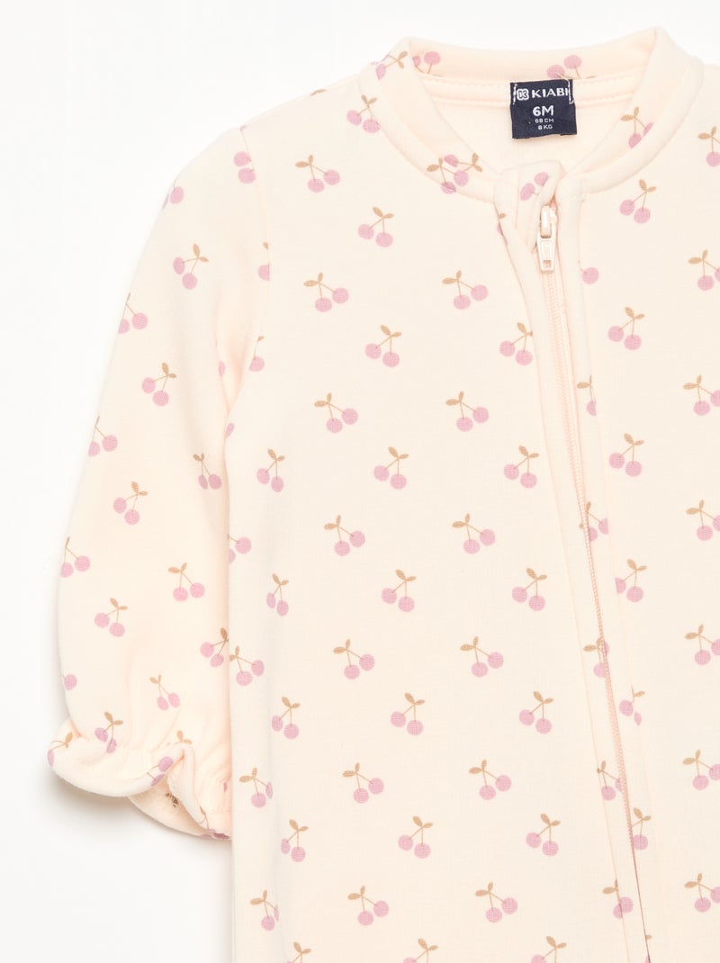 Pack de 2 pijamas de forro polar Rosa - Kiabi