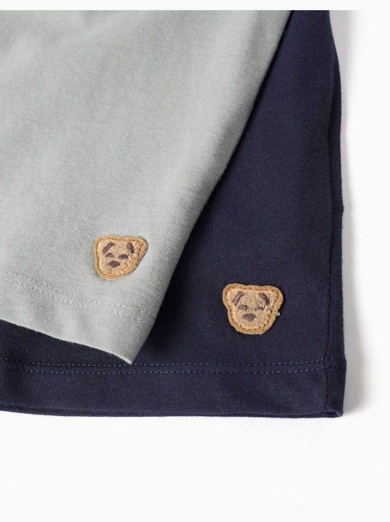 Pack de 2 pijamas de manga corta de algodón con estampados de coches Multicolor - Kiabi
