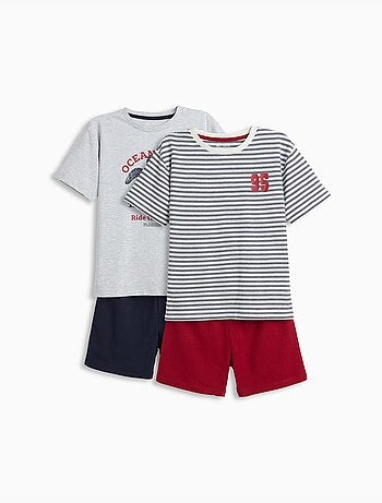 Pack de 2 pijamas de punto jersey, MO Fashion