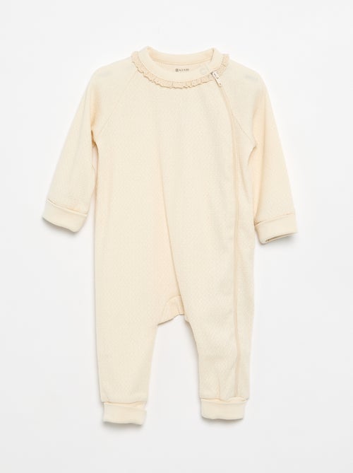 Pack de 2 pijamas de punto pointelle grueso - Kiabi