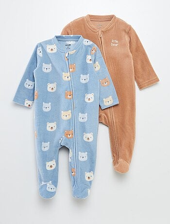 Pack de 2 pijamas de tejido polar