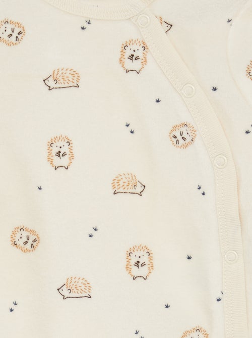 Pack de 2 pijamas de terciopelo - Kiabi