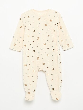 Pack de 2 pijamas de terciopelo con pies