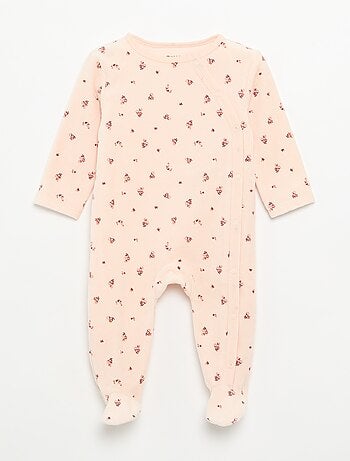 Pack de 2 pijamas de terciopelo con pies