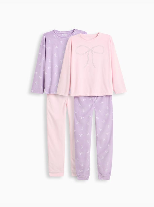 Pack de 2 pijamas de terciopelo, mo fashion - Kiabi