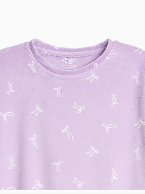 Pack de 2 pijamas de terciopelo, mo fashion - Kiabi