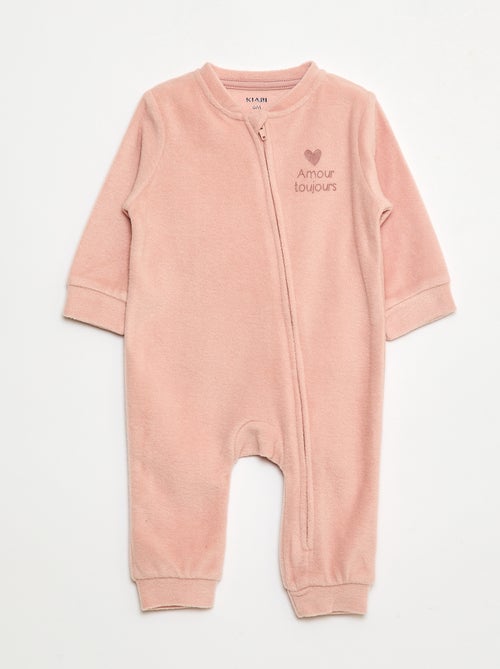 Pack de 2 pijamas enterizos de forro polar - 2 piezas - Kiabi