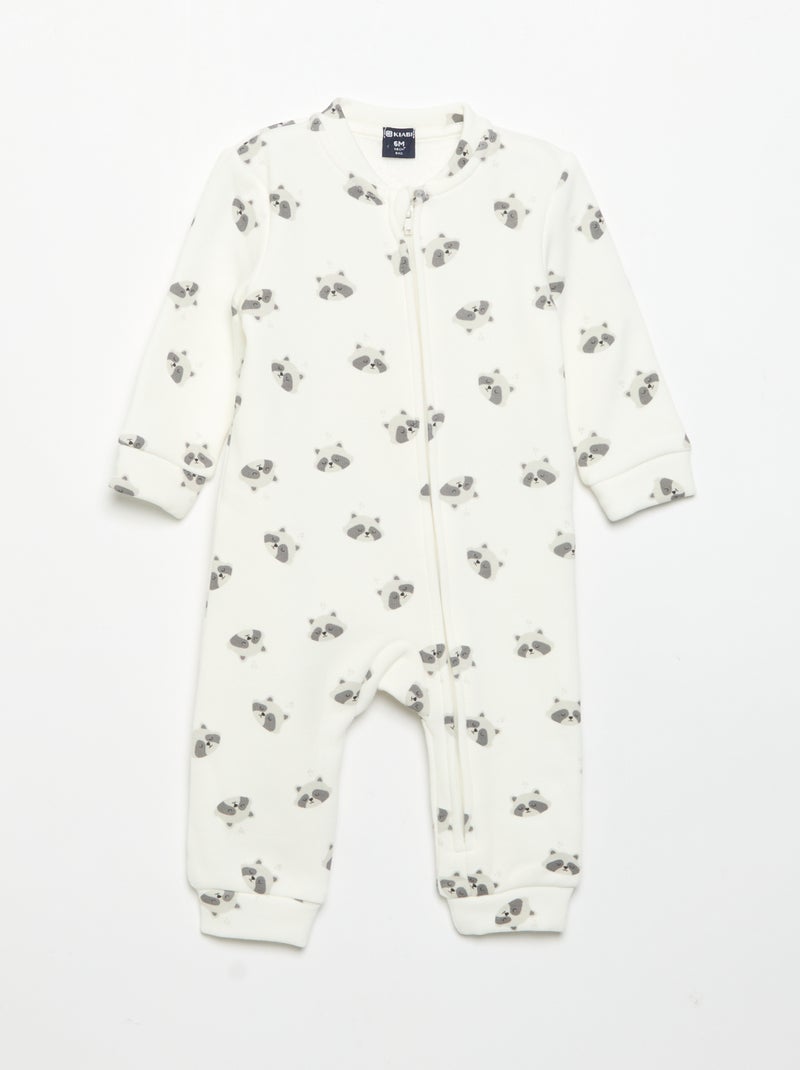 Pack de 2 pijamas enterizos de forro polar Azul - Kiabi