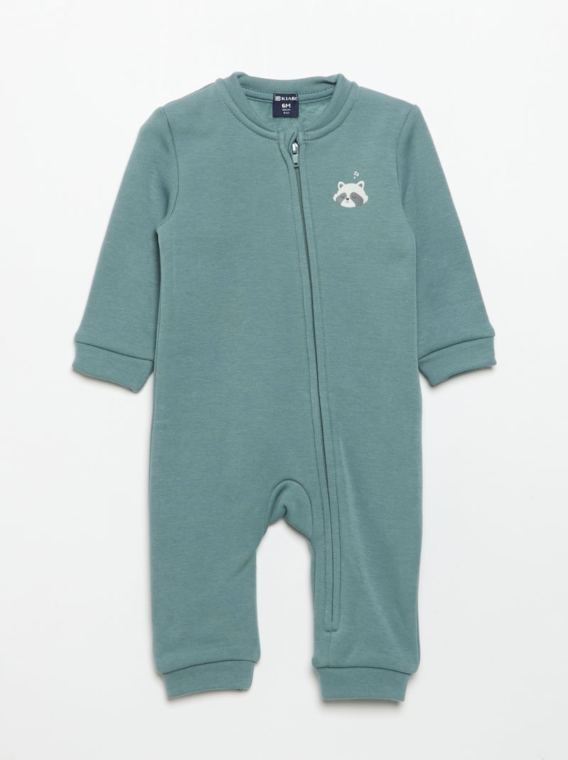 Pack de 2 pijamas enterizos de forro polar Azul - Kiabi