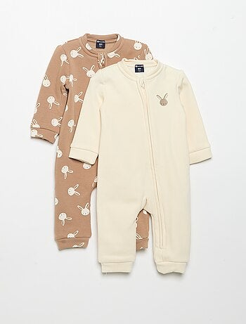 Pack de 2 pijamas de forro polar