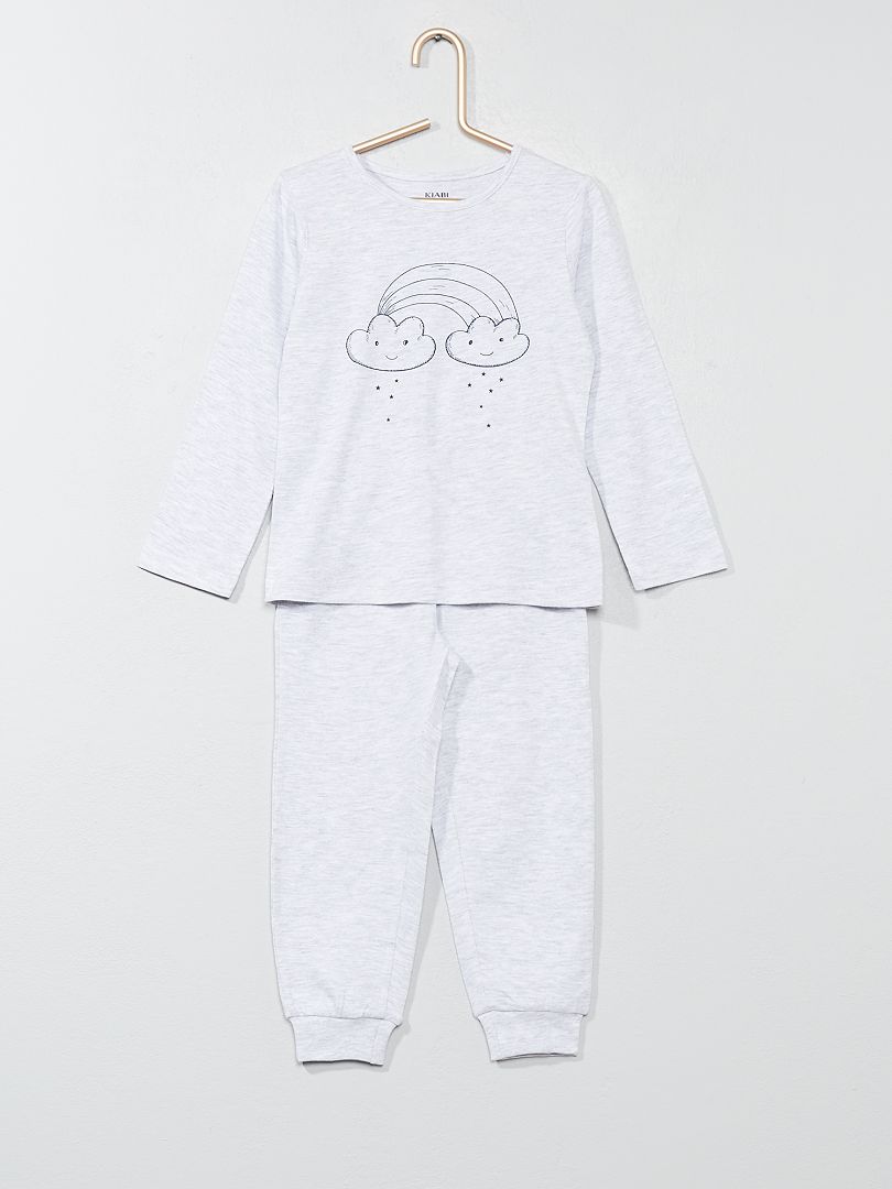 Destructivo Enfriarse Comprensión Pack de 2 pijamas estampados - gris chiné - Kiabi - 10.00€