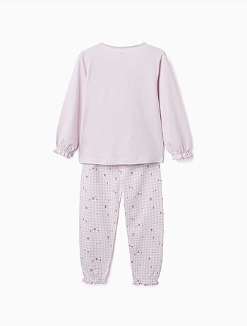 Pack de 2 pijamas largos de algodón con estampados florales
