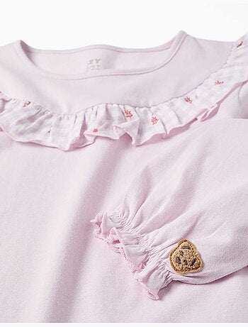 Pack de 2 pijamas largos de algodón con estampados florales