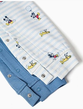 Pack de 2 pijamas peleles de algodón con Mickey
