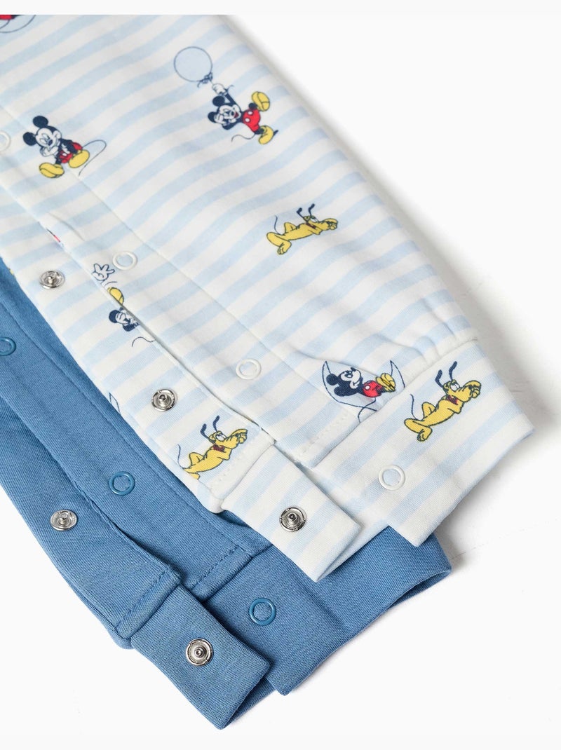Pack de 2 pijamas peleles de algodón con Mickey Multicolor - Kiabi