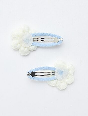 Pack de 2 pinzas clic clac en macramé