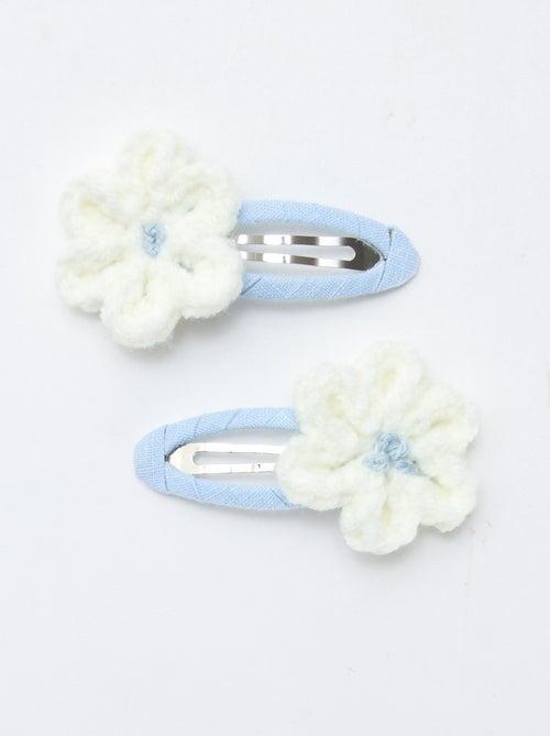 Pack de 2 pinzas clic clac en macramé - Kiabi