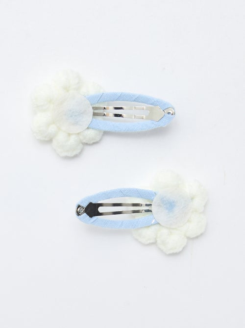 Pack de 2 pinzas clic clac en macramé - Kiabi