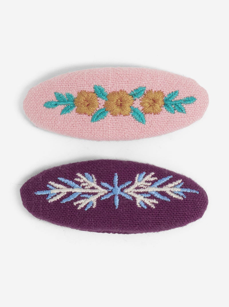 Pack de 2 pinzas clic-clac Rosa - Kiabi