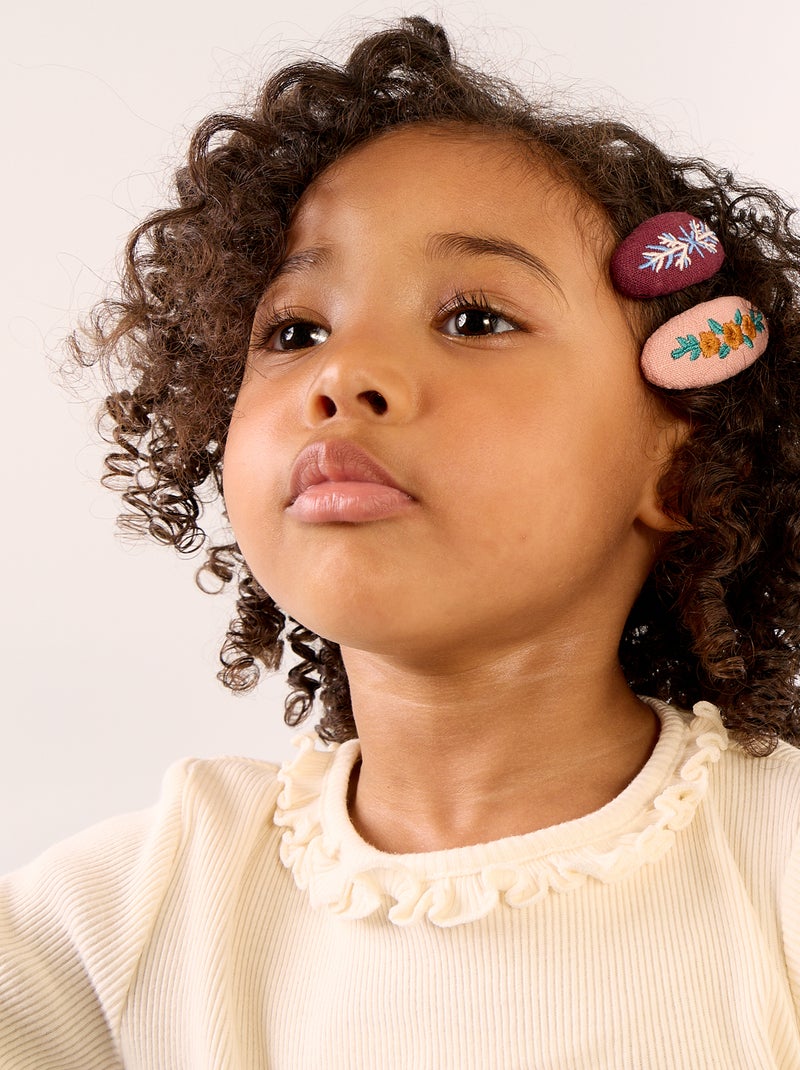 Pack de 2 pinzas clic-clac Rosa - Kiabi