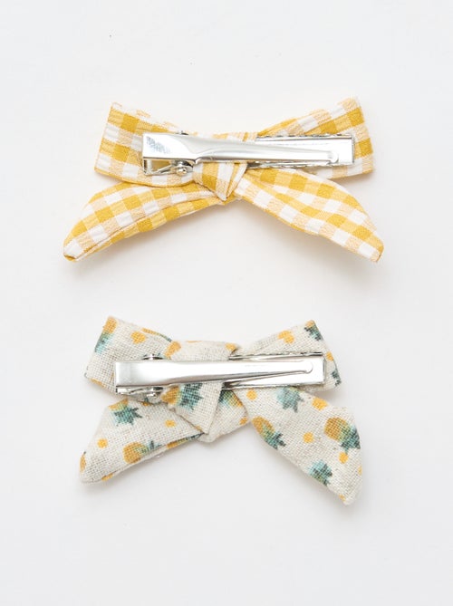 Pack de 2 pinzas   con lazos - Kiabi