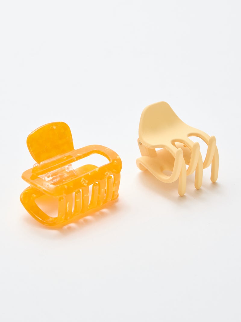 Pack de 2 pinzas de cangrejo de fantasía Naranja - Kiabi