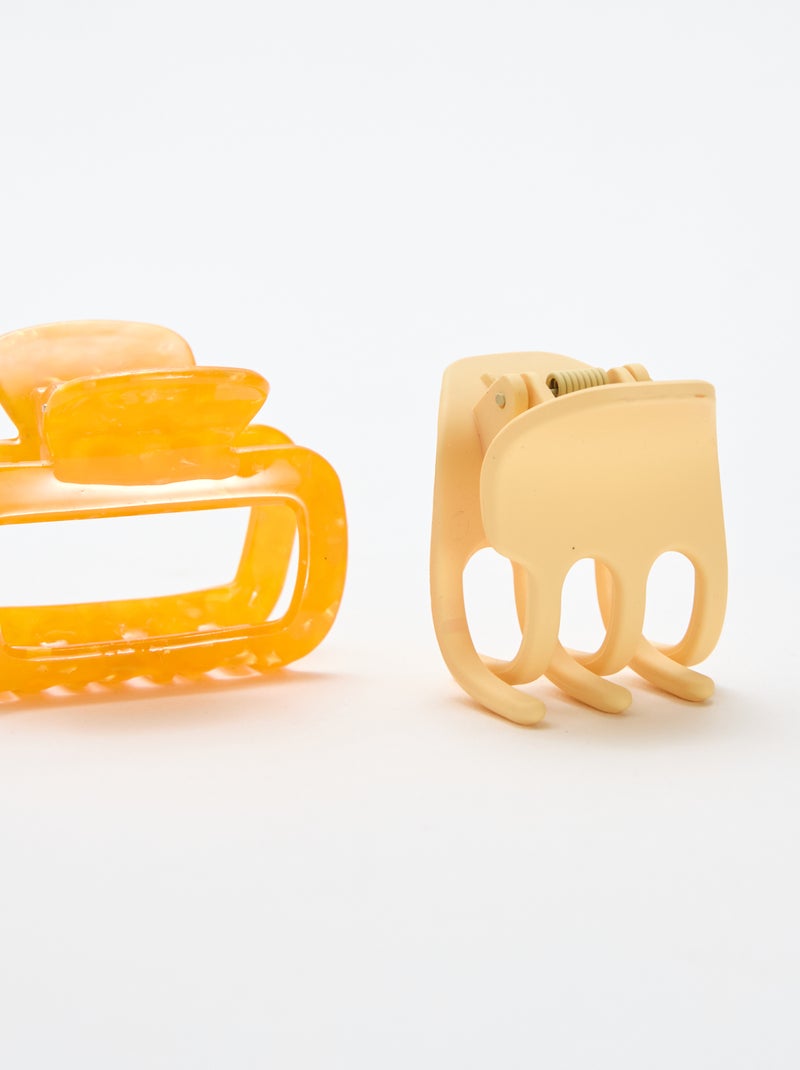 Pack de 2 pinzas de cangrejo de fantasía Naranja - Kiabi