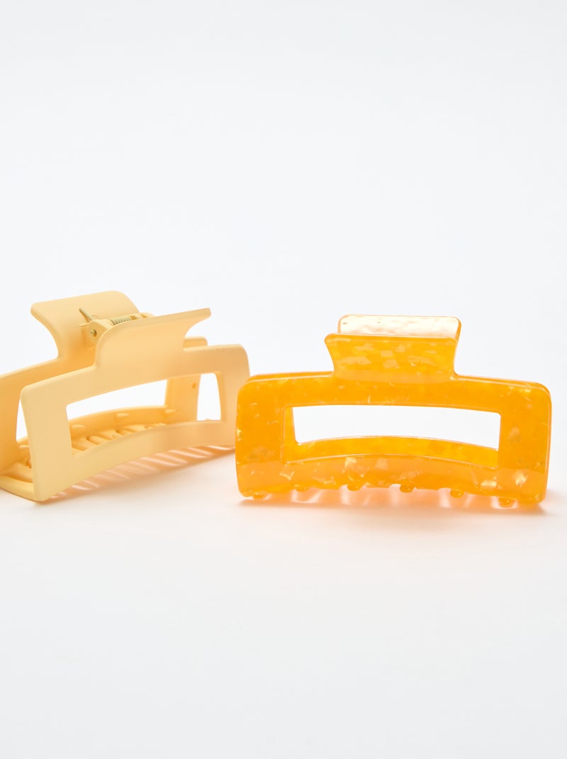 Pack de 2 pinzas de cangrejo Naranja - Kiabi