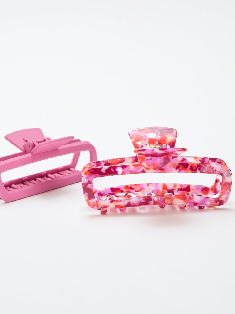 Pack de 2 pinzas de cangrejo Rosa - Kiabi